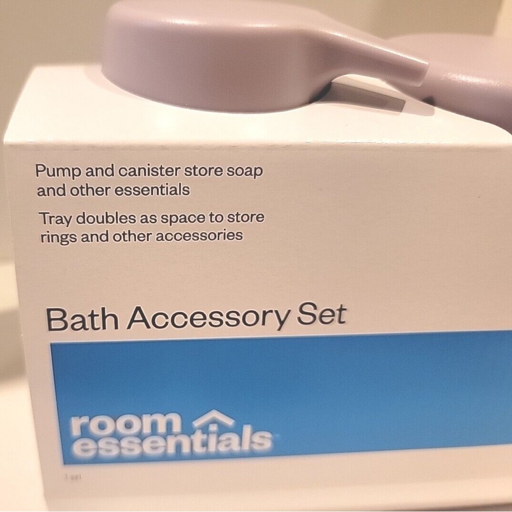 Room Essentials Purple Bath Accessory Set - Picture 3 of 6